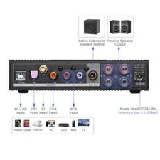 Aiyima D03 Bluetooth 150Wx2 TAS5548 TAS5624 DAC 300W Amplifier PC USB Coax Opt. picture