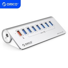 ORICO USB 3.2 Hub Aluminum 10Gbps 7Port USB Splitter for iMac MacBooks Mac picture