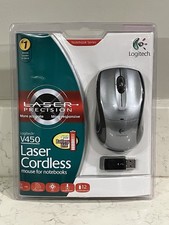 Logitech V450 Cordless Laser Precision Mouse Notebooks Windows MAC P2 New Sealed picture