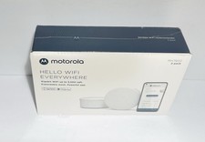Motorola Mesh WiFi Router Extender 2 Pack  AX1800, White New Sealed picture