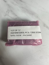 LOT OF 15 SK Hynix, Crucial MIX BRAND 60GB (15x4GB) PC3-12800 1600MHz SODIMM RAM picture