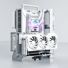 SOCOOLAR SOC-B ATX Vertical Open Frame PC Case Aluminum 360mm Water Cooling picture