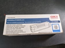 OKI Printing Solutions C5500n/C5800Ldn P/n 43381903 Cyan Toner Cartridge picture