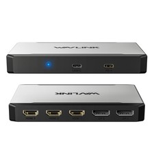 USB-C/USB-A to HDMI/DisplayPort Hub Triple 4K@60Hz Display Adapter 95W Charging picture