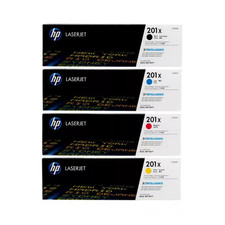 Genuine HP 201X High Yield Toner Cartridge 4-Pack Set (CF400X-CF403X) Original picture