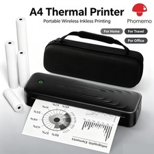 Phomemo Thermal Wireless Portable A4 Printer Mobile Bluetooth IOS Android PC LOT picture