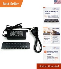 Compact 8-Port PoE Injector with 48V Power Supply – Simplify Your Network picture
