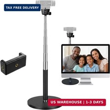 LenTok Webcam Stand for Desk, Telescopic Webcam Mount Camera Stand for Logitech picture