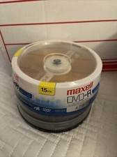 Maxell DVD-R 4.7GB Blank Recordable Discs –15PK New,11 Unused, Open Box (26pack) picture