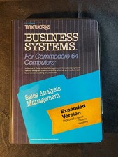 Timeworks Business Systems - Sales Analysis Management software for Commodore 64 picture