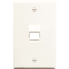 ICC IC107DA1WH Faceplate 1-Gang White ABS Plastic picture