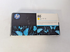 ORIGINAL HP DESIGNJET 80 YELLOW PRINTHEAD AND CLEANER  C4823A-NO EXPIRATION DATE picture