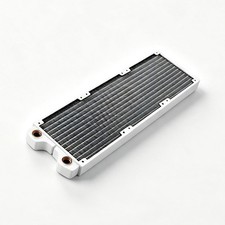 360mm White Copper Radiator 28mm Thick G1/4 3x120mm PC Water Cooling picture