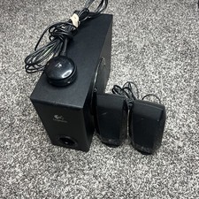Logitech S220 Computer Speakers with Hand Controller Loud Subs for a small unit picture