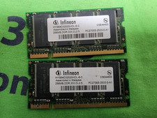 Infineon PC2700 333Mhz 512MB (2x256MB) SODIMM MEMORY - HYS64D32020HDL-6-C picture