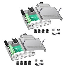 2 PCS DB25 Female Solderless Breakout Connector Metal Shell Breakout Board picture