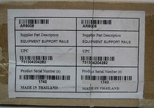 APC Net shelter New Equipment Support Rails Kit Rack Model AR8006 200lb picture