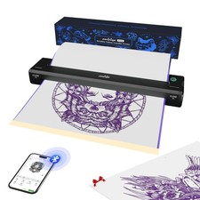 Wireless Tattoo Stencil Printer - Professional & Beginner Friendly, Bluetooth... picture
