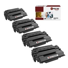 4Pk LTS 55A CE255A Black Compatible for HP LaserJet P3011 P3015 Toner Cartridge picture