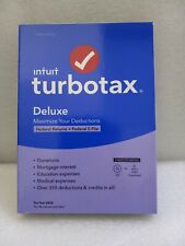 NEW Intuit TurboTax Deluxe Federal E-File Only 2020 CD  picture
