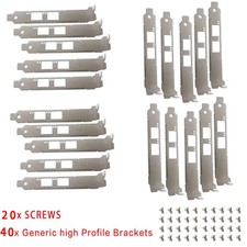 20pcs Long High Profile Brackets for Intel X710-DA2 X520-DA2 X520-SR2 X520-LR2 picture