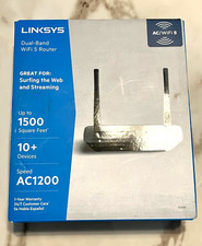 LINKSYS DUAL-BAND DUAL BAND WIFI 5 ROUTER E5400 AC1200 WI-FI INTERNET NEW SEALED picture