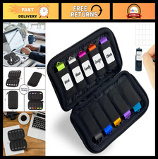 10-Slot Neoprene USB Flash Drive Case with 20 Labels, Anti-Static Organizer Bag, picture
