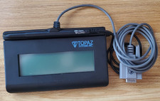 TOPAZ T-L462-B-R SIGNATUREGEM LCD 1X5 SIGNATURE PAD Open Box  Serial (NOT USB) picture