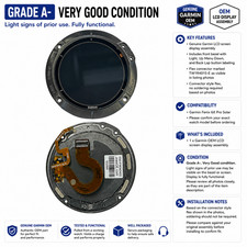 Garmin Fenix 6X Pro Solar LCD Screen Display Assembly OEM Replacement Parts | A- picture