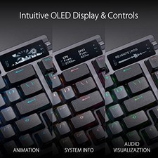 ASUS ROG AZOTH WIRELESS MECHANICAL GAMING KEYBOARD – 75% TKL, TRI-MODE -  BLACK picture