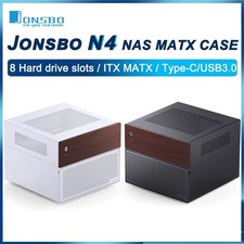 JONSBO N4 Mini NAS Case M-ATX ITX SFX PC Chassis 6+2 HDD Bays 120mm Fan picture