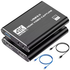 4K HDMI Capture Card for Streaming, Full HD 1080P 60FPS USB Cam Link Game Audio picture