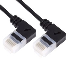 Ultra Thin Slim Cat6 Ethernet Cable RJ45 Right Angled 25cm UTP Network Cable ... picture