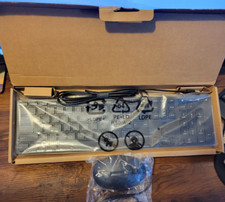 Official HP Hewlett-Packard USB Wired Keyboard & Mouse Black NEW picture