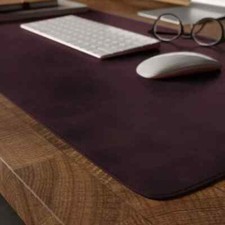 Genuine Leather Desk Mat Large Mouse Pad Table Cover Handmade Desk Blotter Gift picture
