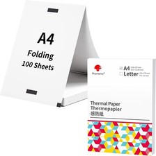 100PC Thermal Paper A4 Foldable for Portable Printer For Phomemo M08F HPRT MT800 picture
