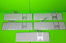 LOT OF 5 Apple A1243 Wired USB Slim Keyboard - Excellent - SAME DAY - WARRANTY picture