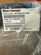 FB-L98B-035-20000 - Rosenberger Ruggedized Single Mode Fiber Jumper 20M picture