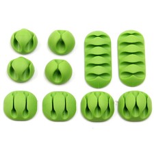 10 Pack Clips Cable Organizer Cord Management Charger Desktop Clip Wire Holder picture