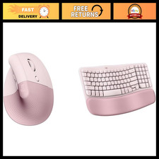 Ergonomic Wireless Keyboard & Vertical Mouse Bundle - Bluetooth, Cushioned Palm picture