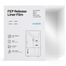 ELEGOO FEP Release Film 5PCS for Mars 4/ Mars 5/ Mars 5 Ultra LCD 3D Printer wit picture