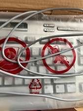 HP Model RT7H10 Silver Multimedia Wired PS/2 Keyboard w/ Media Controls NIB NEW picture