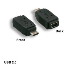 Kentek USB 2.0 Micro B Male to Mini B Female Converter Adapter PC Camera Tablet picture