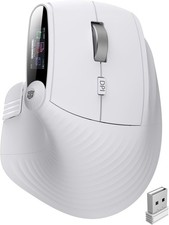 Transformers TF-VM02 Vertical Ergonomic Wireless Mouse White Bluetooth 2.4G picture
