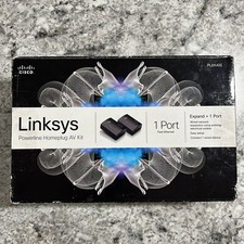 NEW Linksys Cisco Powerline 400 PLEK400 AV Kit Outlet Network Extend Open Box picture