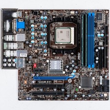 MSI 760GM-E51 AM3 MicroATX Motherboard 8GB DDR3 AMD Athlon II Windows XP Ready picture