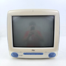 Vintage 2000 Apple iMac G3 Indigo Model M5521 Desktop PC Computer Power Tested picture