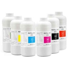 6*1000ML Textile Dtg Textile Ink DTG Ink for Spectra 1024 Printhead CKMY Red G picture