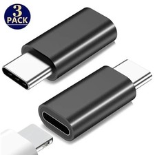 3PCS USB to Lightning Female  Adapter Data Transfer & fast Charging iphone picture
