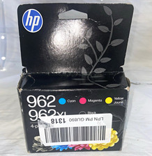 HP 962/962XL Printer Ink Cartridge 4-Pack Black Cyan Magenta Yellow Inkjet Cyan picture